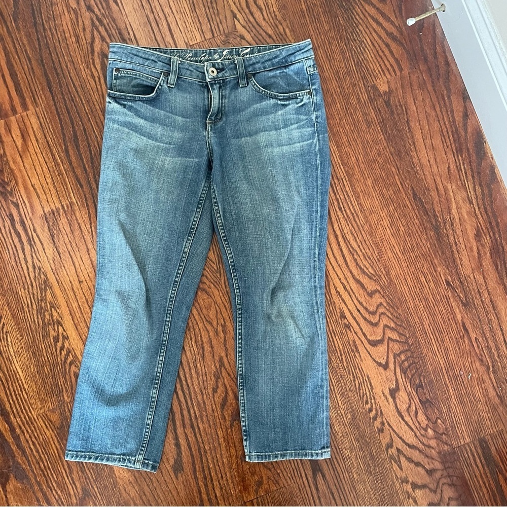 JUICY COUTURE The Penelope Stretch Cropped Jeans Size 28 Denim Blue Jeans